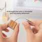 White 4 Pack Wooden Cube Memo Clips Photo Holders with Flexible Wire Alligator Clasp for Weddings Home and Office Desk Decor 11cm Height