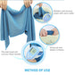 Black 5 Pack Instant Cooling Towel Set Soft Breathable Sports Sweat Towel for Gym Yoga Running Hiking and Outdoor Activities 30x80cm