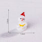 White snowman 5 Pack Miniature Christmas Figurines DIY Micro Landscape Decoration Accessories Cute Resin Ornaments for Holiday Crafts