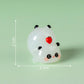 5-PCS Transparent pounce Cute Glow in the Dark Panda Figurines Resin Miniature Ornaments for DIY Fairy Gardens and Micro Landscapes