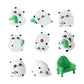 5-PCS Green Miniature Resin Bamboo and Bamboo Chair Figurines for DIY Micro Landscape Fairy Garden Accessories Terrarium Decor