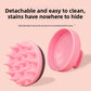 5-Pcs Pink Soft Scalp Massager Shampoo Brush with Detachable Bristles Handheld Hair Scrubber for Deep Cleaning and Head Massage