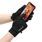 Grey Winter Thermal Gloves for Men Outdoor Cycling Driving Waterproof Touch Screen Warm Fleece Lining Anti-Slip(Size:XL)