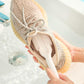 2-PCS White Multifunctional Double Headed Shoe Cleaning Brush with Long Handle Soft Silicone Bristles for Sneaker Upper and Hard Wire Brush for Sole 1 Piece