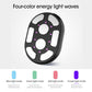 White RF Body Sculpting Massager Handheld Slimming Device with EMS & LED Light Therapy for Stomach Arms and Legs Skin Tightening