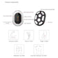 White RF Body Sculpting Massager Handheld Slimming Device with EMS & LED Light Therapy for Stomach Arms and Legs Skin Tightening