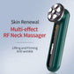 Green 4-in-1 RF EMS Facial Beauty Device Skin Tightening and Lifting Massager with LED Light Therapy Anti-Aging Tool for Home Use