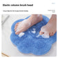 2-PCS Blue cat PAWS Non-Slip TPE Shower Mat with Foot Scrubber and Suction Cups Large Massage Bath Mat for Bathroom 30cm x 30cm