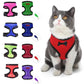 2-Pcs Black Adjustable Pet Harness with Leash – Breathable Mesh Design for Small Dogs, Cats, Chickens, Ducks & More | Anti-Escape, 360° Support, Lightweight & Comfortable in Australia(Size:S)