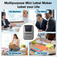 Blue Portable Bluetooth Thermal Label Printer – Compact, Ink-Free Mini Label Maker for Home, Office, and Small Business Use in Australia