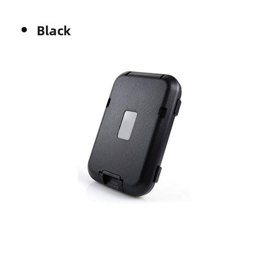 Black RFID Blocking Aluminium Card Holder Wallet Waterproof Hard Shell Case with Cash Strap for Men Travel and Daily Use