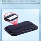 Army green RFID Blocking Aluminium Card Holder Wallet Waterproof Hard Shell Case with Cash Strap for Men Travel and Daily Use