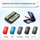 Army green RFID Blocking Aluminium Card Holder Wallet Waterproof Hard Shell Case with Cash Strap for Men Travel and Daily Use