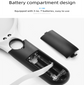 2 Pack Black and white Handheld LED Magnifying Glass 10x Zoom 70mm Lens Illuminated Reading Magnifier with Light for Seniors Low Vision Books Maps and Kids Science