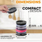5-PCS Universal Tumbler Lid Organizer Stand Vertical Storage Rack for Kitchen Cabinets Holds Up to 10 Lids Space Saving Cup Accessory Holder