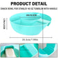 2 Pack Blue Snack Bowl for Stanley 40oz Tumbler with Handle Reusable Silicone Snack Ring Divider Tray for Movie Night Road Trip and Camping