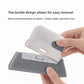 5-PCS Grey Window Track Cleaning Brush Tool Handheld Groove Gap Cleaner with Scraper Small Scrubbing Brush for Sliding Door Rails and Sills