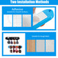 2 Pack Black Acrylic Sunglasses Holder Wall Mounted Glasses Organizer Rack Self-Adhesive Eyewear Display Stand for Home Office and Entryway