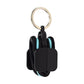 3-PCS Black Portable Hair Tie Organizer Keychain Compact Hair Accessories Holder with Clip for Travel School Bag and Purse