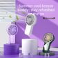 Green 2 Pack Mini Portable Handheld Fan Foldable Desktop Personal Fan USB Rechargeable Pocket Fan with 3 Speeds for Travel Office and Outdoor