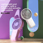 Green 2 Pack Mini Portable Handheld Fan Foldable Desktop Personal Fan USB Rechargeable Pocket Fan with 3 Speeds for Travel Office and Outdoor
