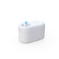 White Rechargeable Mini Astronaut Air Humidifier USB Desktop Cool Mist Humidifier with 7-Color LED Night Light for Bedroom and Office