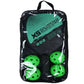 Green Pickleball Paddles Set of 2 Lightweight Wood Rackets with 4 Pickleballs and Carry Bag Outdoor Sports Equipment for Beginners