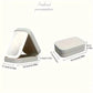 White Portable LED Makeup Mirror with Jewellery Storage Box Touch Screen Adjustable Light Travel Cosmetic Organizer Case