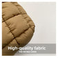 Brown Puffer Makeup Bag Quilted Pouch Cosmetic Organizer Bag Soft Nylon Travel Toiletry Bag Zipper Handbag for Women