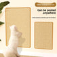 3-PCS Self-Adhesive Sisal Cat Scratching Mat Vertical Wall Mounted Scratcher Board for Furniture Protection(20cm*40cm)