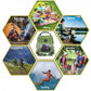 Green Portable Solar Camping Shower Bag 20L 5 Gallon Water Capacity Outdoor Bathing Bag with Removable Hose and Shower Head