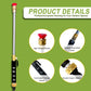Grey High Pressure Washer Gun with 2 Spray Nozzles 19inch Long Wand Metal Garden Hose Sprayer for Car Wash Window Cleaning and Watering