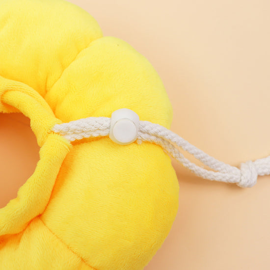 3-Pcs Soft Yellow Sunflower Elizabethan Collar Adjustable Pet Cone for Cats and Small Dogs Anti-Bite Recovery Neck Pillow(M)