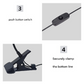 Black 3W UV LED Gel Nail Curing Lamp Clip On Flexible Gooseneck Light 4 Brightness Levels for Gel Polish and Resin Curing