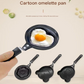 3-PCS Mini Non-Stick Egg Frying Pan Cartoon Shaped Omelette Cooker Mould for Breakfast Pancakes and Creative Cooking(Five-pointed star + heart + plum blossom)