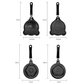 2-PCS Mini Non-Stick Egg Frying Pan Cartoon Shaped Omelette Cooker Mould for Breakfast Pancakes and Creative Cooking(bear + tiger)
