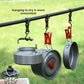 Portable Camping Cookware Set for 3-5 People Aluminum Kettle Pot Frying Pan Mess Kit with Folding Handles for Hiking and Outdoor Use