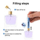 5-Pcs Gold 5ml Refillable Perfume Atomizer Portable Bottom Fill Travel Spray Bottle for Fragrance and Aftershave Australian Travel Essential