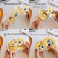 5 Pack Blue Seaside Bear Cute Cartoon Folding Hand Fans Portable Mini Circular Fans 20x24cm for Aussie Summer Outdoor Travel with Matching Storage Pouches for Kids and Adults