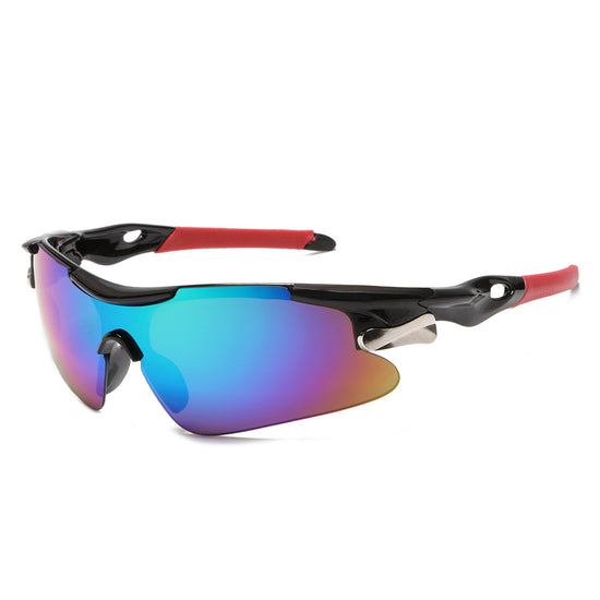 2-PCS Bright black frame with green mercury Men&