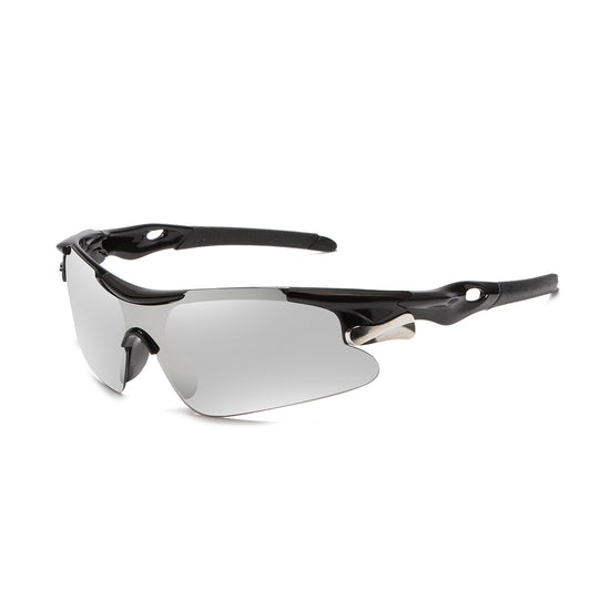 2-PCS Bright black frame with white mercury Men&
