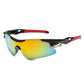 2-PCS Bright black frame with red mercury Men&