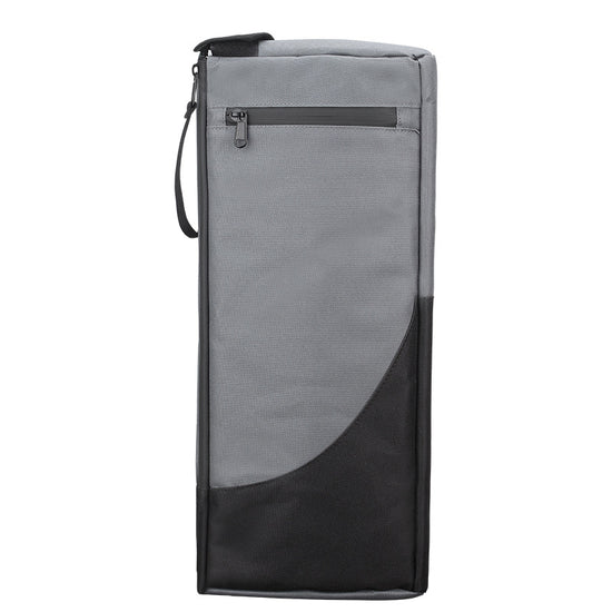 Black and Grey Insulated Golf Cooler Bag Portable Thermal Carrier Holds 6 Cans or 2 Wine Bottles with Shoulder Strap for Australian Golf Course and BBQ