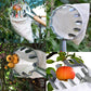 Green Telescopic Fruit Picker Tool with Stainless Steel Extension Pole Carbon Steel Head and Large Bag for Apples Peaches Oranges Australian Home Orchards(2.8m)