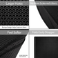 2-PCS Black Double Layer Cat Litter Mat Honeycomb Design Waterproof EVA Trapping Mat for Litter Box Tracking Control 40x50cm Easy Clean Australian Pet Supplies