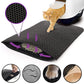 2-PCS Grey Double Layer Cat Litter Mat Honeycomb Design Waterproof EVA Trapping Mat for Litter Box Tracking Control 40x50cm Easy Clean Australian Pet Supplies
