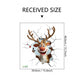 10 PCS Creative 3D Reindeer Peeking Through Wall Christmas PVC Wall Decal for Australian Homes