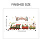 10 PCS Christmas Train with Santa & Snowman PVC Wall Sticker for Australian Shop Windows & Home Decor