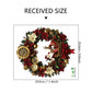 10 PCS Festive Christmas Wreath PVC Wall Sticker with Santa, Reindeer & Clocks for Australian Decor