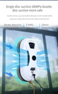 Smart Robot Window Cleaner - Automatic Glass Cleaning Washer with Remote Control - 2800Pa Suction & UPS Safety System - Includes 10 Microfibre Pads
